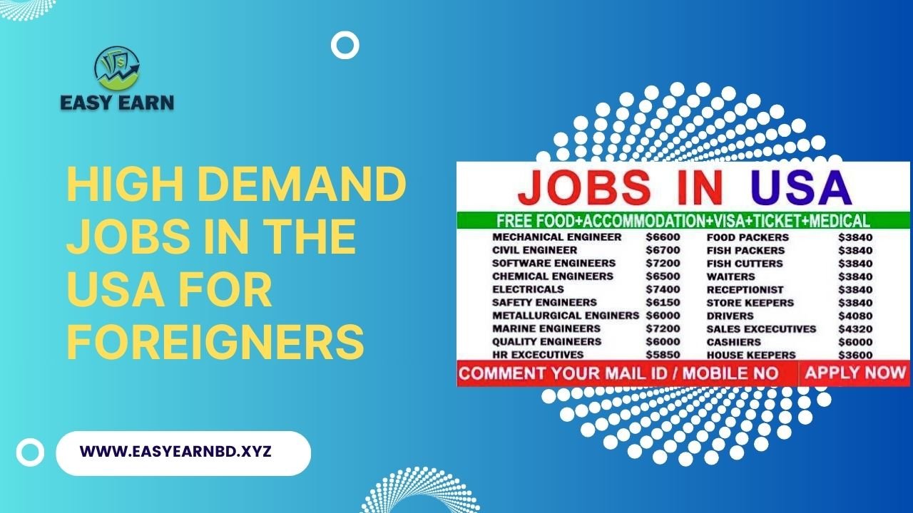 High Demand Jobs in the USA for Foreigners